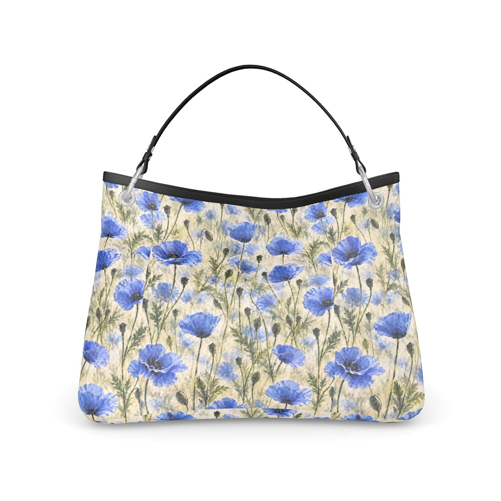 Blue Garden Floral Slouch Bag