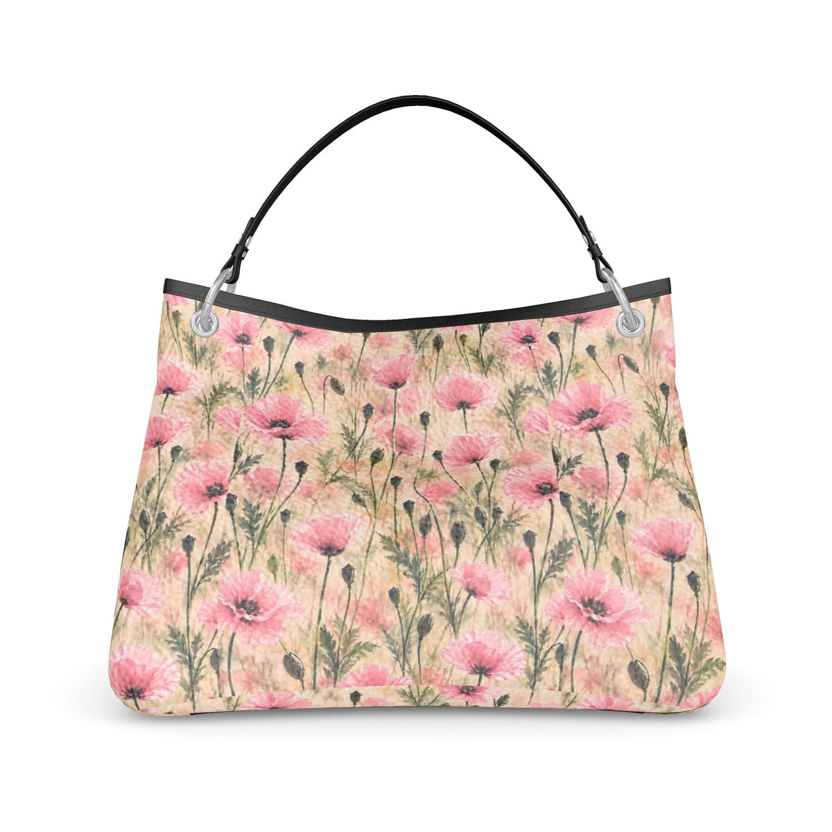 Pink Garden Slouch Bag