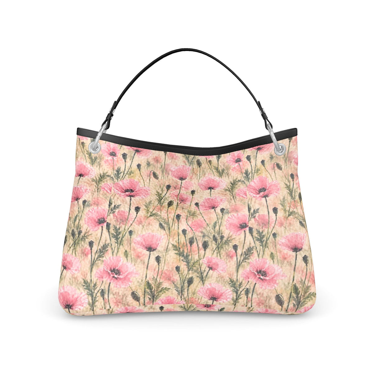 Pink Garden Slouch Bag