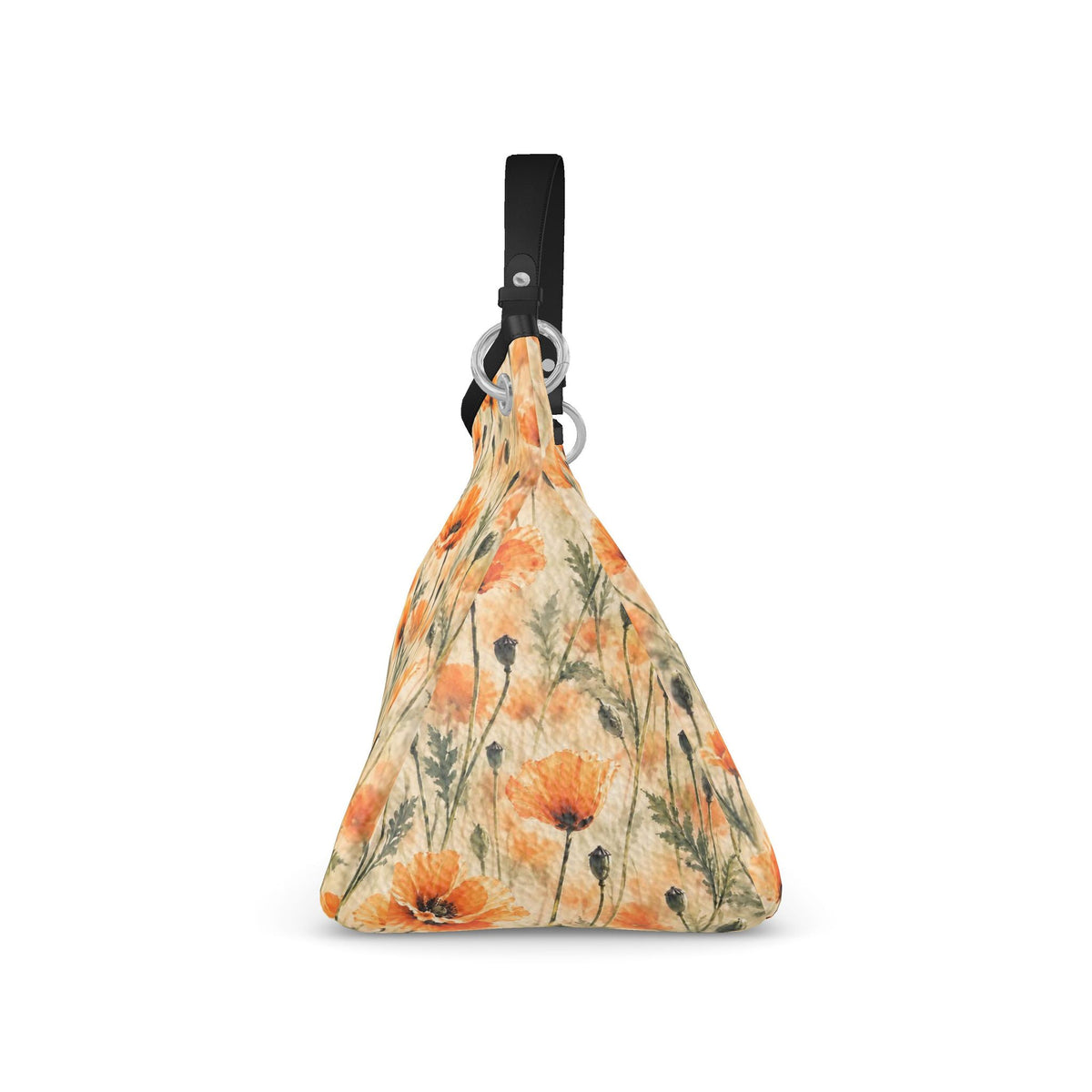 Tangerine Garden Floral Slouch Bag