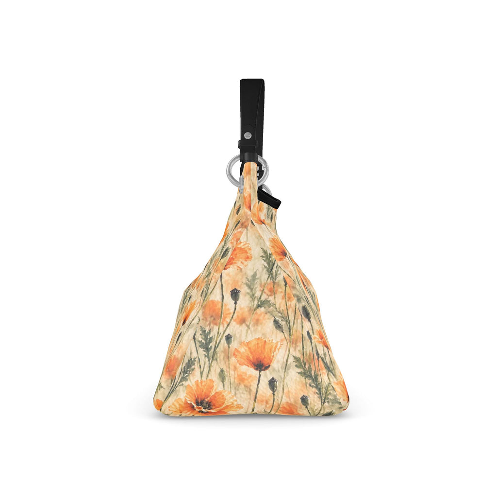 Tangerine Garden Floral Slouch Bag