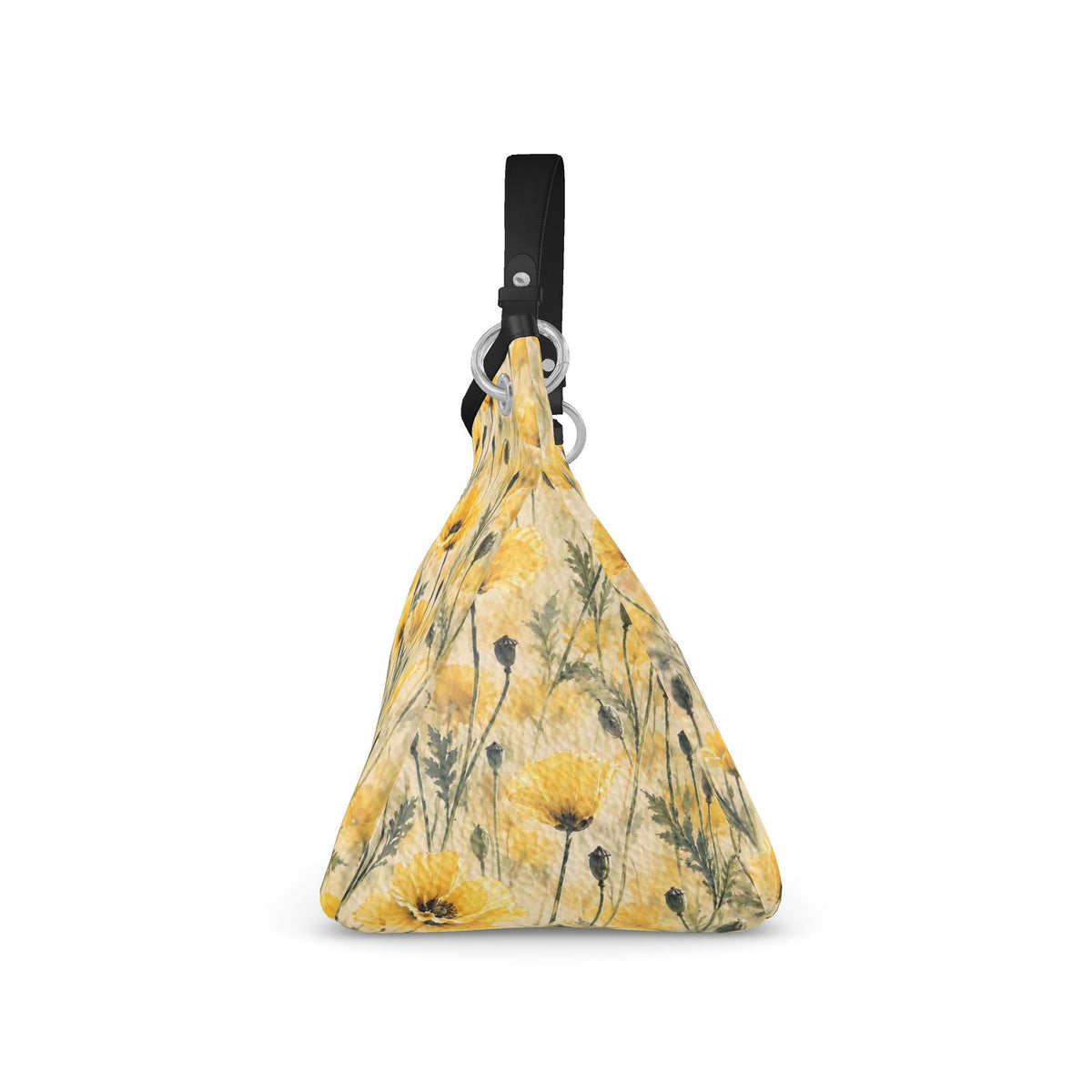 Yellow Garden Floral Slouch Bag
