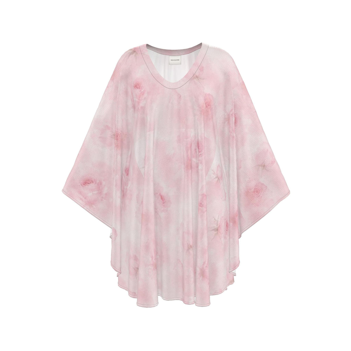 Pink Rose Silk Petite Kaftan