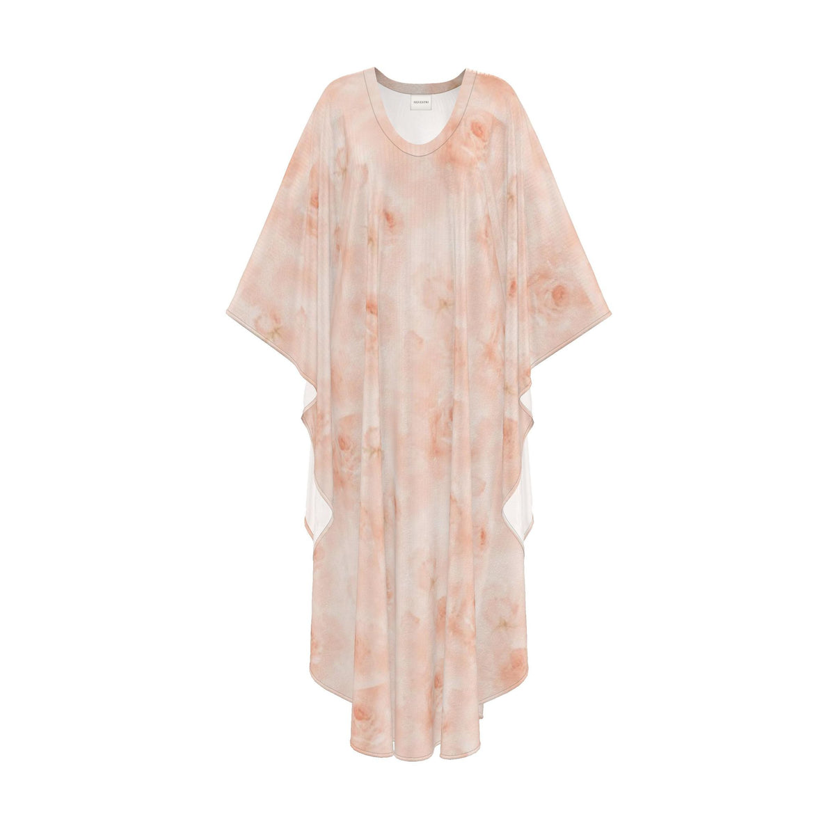 Peach Rose Silk Kaftan